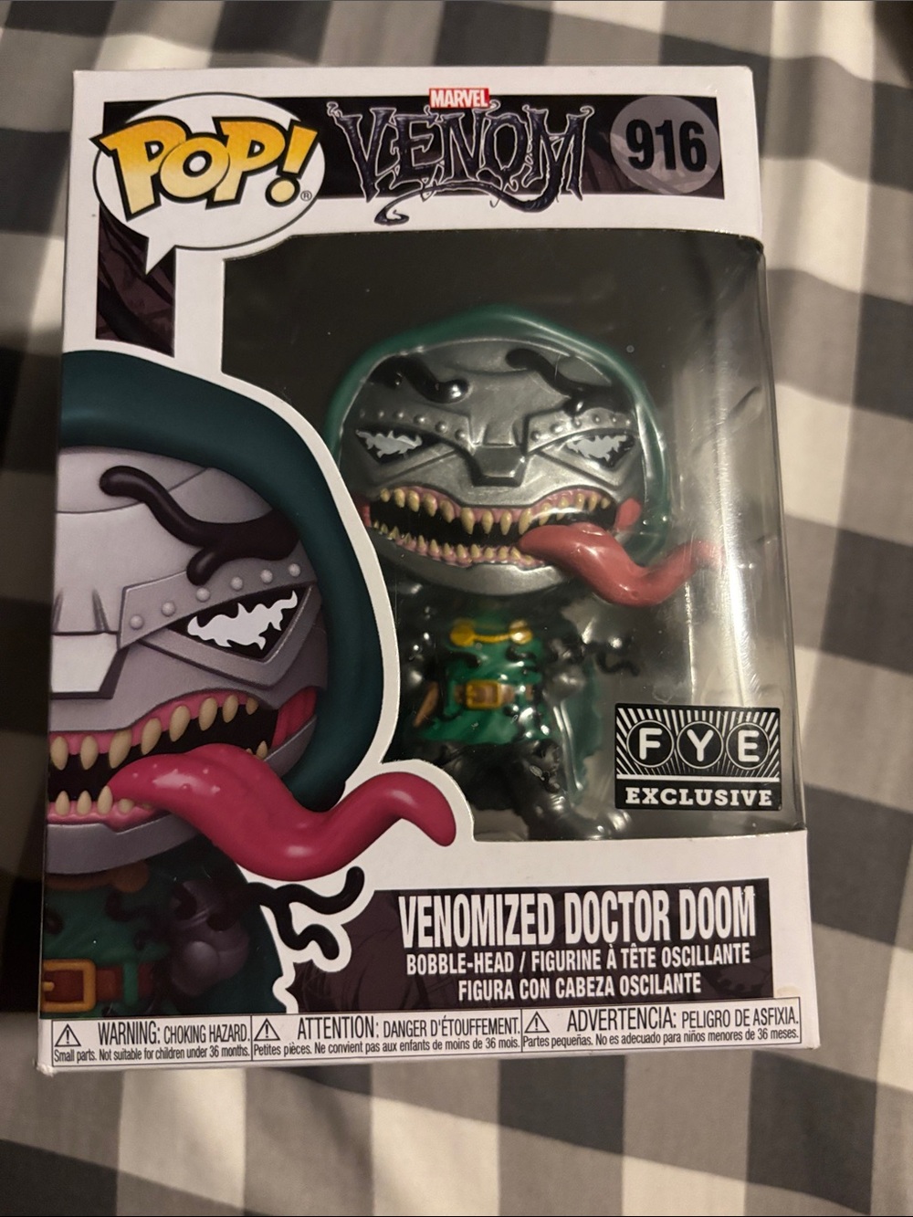 Funko Venomized Doctor Doom Pop! Figure - Green, Silver, Pink, Gold
